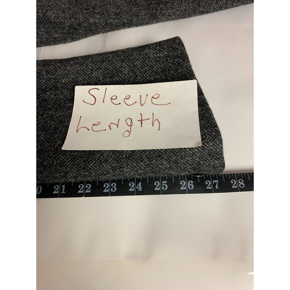 Coat Mens Size 42R Gray Tweed Wool Academia Ivy League Preppy Classic Timeless - Picture 9 of 12